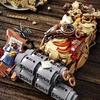 Bez Marki „Magic Owl“ statybiniai blokai, namų ir kambarių dekoras, „steampunk“ stilius