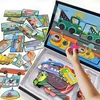 Bez Marki MAGNETINĖ KNYGA MONTESSORI EDUKACINĖ DĖLĖLĖ 71 vnt. TRANSPORTO PRIEMONĖS