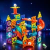 Bez Marki MAGNETINĖ KONSTRUKCIJA blokuoja šviečiantį takelį 202 el 3D Lavinantis žaislas