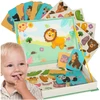 Dėlionė Bez Marki MAGNETINĖS KNYGOS DĖLĖS MONTESSORI GYVŪNŲ RINKINYS