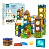 Bez Marki Magnetinės statybinės plytelės 158 Vnt Marble Run STEM Statybinis rinkinys vaikams nuo 3 metų