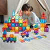 Bez Marki MAGNETINIAI BLOKAI DIDELIOS MAGNETINĖS PLYTELĖS 3D STATYBOS XXL RINKINYS DOVANA