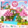 Bez Marki Magnetiniai blokeliai 100 vnt vienaragių 3D kubeliai vaikams nuo 3 metų