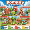Bez Marki Magnetiniai blokeliai 100 vnt ugniagesių 3D kubeliai vaikams 3+