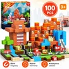 Bez Marki Magnetiniai blokeliai 100 vnt ugniagesių 3D kubeliai vaikams 3+