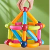 Bez Marki Magnetiniai blokeliai 36 vnt. konstrukcija, Magnetinės lazdos Sticks Balls