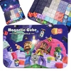 Bez Marki Magnetiniai blokeliai 60 vnt. Minecraft Space Violetinė Magnetic Cube rinkinys