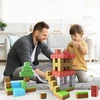 Bez Marki Magnetiniai konstrukciniai blokai kvadratiniai blokai pikselių 3D kubeliai