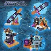 Bez Marki Magnetiniai konstrukciniai blokeliai 3D Cubes Castle BIG SET XXL 150 vnt.