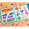 Bez Marki Magnetinis frakcijų mokymosi rinkinys vaikams – spalvinga vizualinė matematikos mokymo priemonė, patvarios magnetinės detalės namų ir klasės mokymui | JOJNUMERI