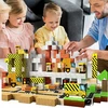 Bez Marki Magnetinių plytų rinkinys iš 100 vienetų plytų, kaladėlių, kubelių + 1 figūrėlė