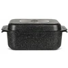 Bez Marki Marmurinė žąsų keptuvė GRILL Keptuvė 2in1 keptuvė 8,5L 34cm 4612