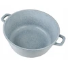 Bez Marki MARMURINIS PUODAS Pilkas 26cm INDUKCINĖS Dujos 5,5l 7926