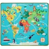 Bez Marki Mata Dywan Dookoła Świata Edukacyjna Žemėlapis 15194 Zwierzęta Melissa&Doug