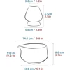 Bez Marki MATCHY BOWLS 510 ml KERAMINIS RINKINYS SU RANKENE TURVA LYGI
