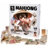 Vilde Bez Marki Medinis Mahjong stalas, 49 vnt