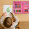 Bez Marki MENINĖS DAŽYMO RINKINYS lagaminas 98 EL Plastikinės kreidelės XXL DAŽAI