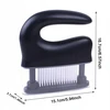 Bez Marki Mėsos minkštinimo įrankis su „Comfort Grip“ jautienos kepsnių gabalėliu, sunkiu juodu
