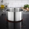 Bez Marki METRO PROFESSIONAL Puodas aukštas ze stali nierdzewnej średnica 24 cm 6,5 l