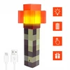Bez Marki Minecraft Torche Led Lempa, 4 Spalvos, Usb Įkrovimas, 31cm