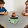 Bez Marki Mini puodžiaus ratas, kvadratinis 15 cm Skirtas keramikai ir „pasidaryk pats“ projektams