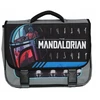 Bez Marki Mokyklinė rankinė 38 cm – Žvaigždžių karai / The Mandalorian | Juoda ir pilka | Bagtroteris