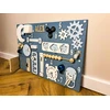 Bez Marki Montessori Busy Board sensorinė lenta, didelė, 60x40, smagi