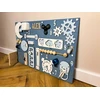 Bez Marki Montessori Busy Board sensorinė lenta, didelė, 60x40, smagi