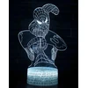 Bez Marki Naktinė lempa 3D BIURKO DLA DZIECI SPIDER MAN LED 7 KOLOR USB RGB Pultas