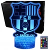 Bez Marki Naktinė lempa 3D FC BARCELONA HERB LED 16 KOLORÓW PODSTAWKA USB + Pultas