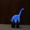 Bez Marki Naktinė lempa 3D LED - DINOZAUR DIPLODOC Z PILOTEM ŚWIECĄCA W 7-MIU KOLORACH