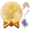 Bez Marki Naktinė lempa KSIĘŻYC 3D LED Pultas MOONLIGHT XXL LAMPA MOON DO SYPIALNI