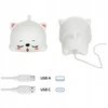 Bez Marki Naktinė lempa MIĘKKA KOTEK DLA DZIECI LED RGB USB KOLOROWA SILIKONOWA