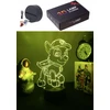 Bez Marki Naktinė lempa NEON AKRYL DEKORACJA 3D LED RGB ROCKY PSI PATROL + Pultas
