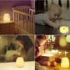 Bez Marki Naktinė lempa ŚWIECĄCY MIŚ DLA DZIECI LED RGB USB Pultas KOLOROWA SILIKONOWA