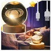 Bez Marki NAKTINIS LEMPAS VAIKAMS STIKLINIS KUMULYS 3D SATURN USB MIEGAMOJI LEMPAS