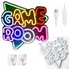 Bez Marki Napis LED GAME ROOM su žalia ramką do pokoju Gamera Gadżety gamingowe
