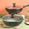Bez Marki Nelipnus Wok Maifan Stone Aštuonkampis Wok Maišytuvas Fry