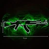 Bez Marki Neon LED Karabin AK-47 LEDEON, neon na ścianę wybór koloru + pilot NEMOKAMAI