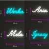 Bez Marki Neon LED personalizowany su imieniem 60cm, LEDEON na ścianę + pilot NEMOKAMAI