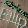 Bez Marki Neon LED personalizowany su imieniem 60cm, LEDEON na ścianę + pilot NEMOKAMAI
