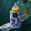 Bez Marki NEŠIMASIS TURISTINIS ŠILDYTUVAS PIENO BUTELIAMS TRAVEL LAYETTE USB 5V