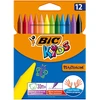 Bez Marki NIEŁAMLIWE KREDKI ŚWIECOWE vaikams 2+ BiC Kids KREDKI 12 KOLORÓW komplektas