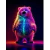 Bez Marki Niedźwiedź polarny. Neonowi Przyjaciele - Podświetlany obraz led Lightvibes