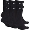 Bez Marki Nike juodos medvilnės Everyday Dri-Fit kojinės, 34-38 dydis, 6 poros