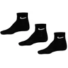 Bez Marki Nike kojinės juodos kulkšnies kojinės medvilninės SX4926-101 3Pak 38-42
