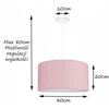 Bez Marki Nowoczesna Lampa wisząca sufitowa żyrandol geltona słoneczny abażur 40cm Led