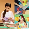 Bez Marki NOŻYCZKI SZKOLNE DLA DZIECI ERGONOMICZNE Z MIARKĄ POMARAŃCZOWE 13cm
