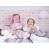 Bez Marki Ochraniacz Warkocz do łóżeczka Soft 200 cm MIX rožinė/balta/beż