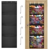 Bez Marki ORGANIZER PLUSZAKÓW 166X58CM 4 KIESZENIE ZAWIESZANY NAD DRZWI